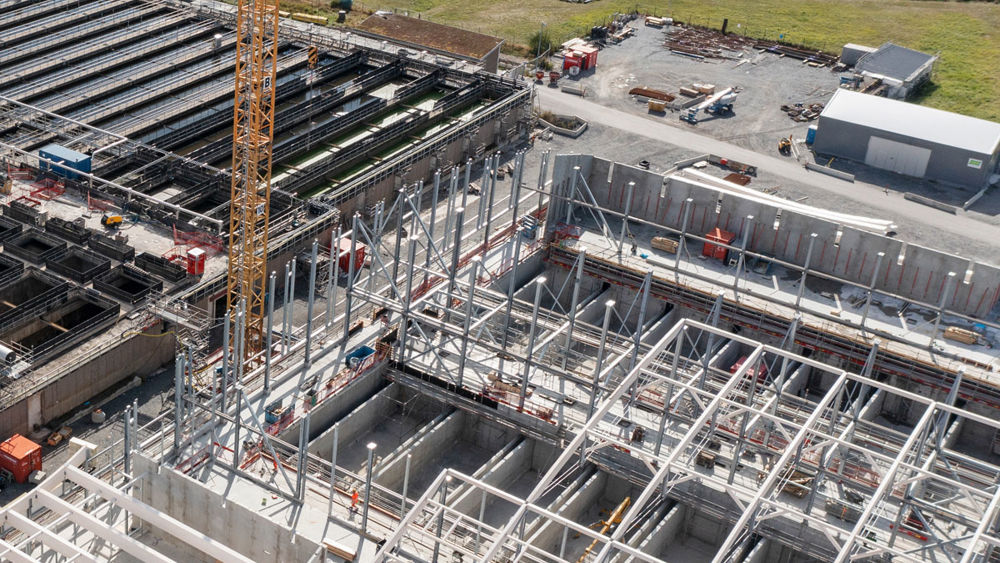 Drönarbild över Himmerfjärsdverket